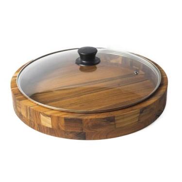 Imagem de Gamela Para Servir de Madeira Com Tampa - MONTE NOVO