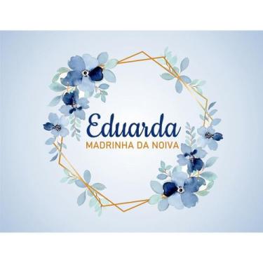 Imagem de Necessaire Tecido Personalizada com Nome Impermeável Bolsa Feminina Pr