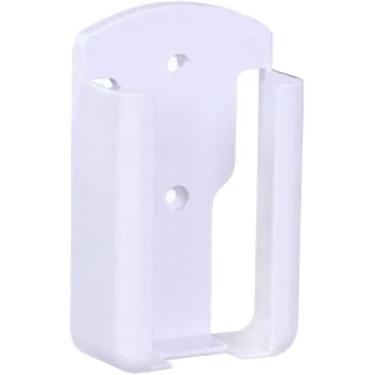 Imagem de Suporte branco para controle de ar condicionado, suporte de controle remoto, caixa organizadora de armazenamento de mídia autoadesiva, suporte sem capa, aplicado à escola, escritório e residências,