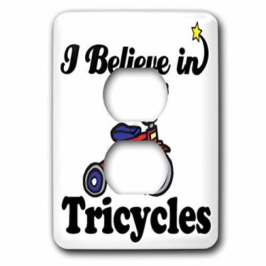 Imagem de 3dRose lsp_105680_6 I Believe In Triciclos 2 Tampa de tomada