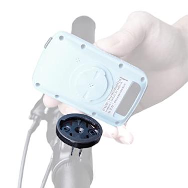 Imagem de NELboNs Adaptador de suporte de computador de bicicleta compatível com Garmi n/Magen e/G G+/IGP Sport/Black Bird Bicycle GPS Computador compatível com bicicleta de estrada dobrável Bromp ton