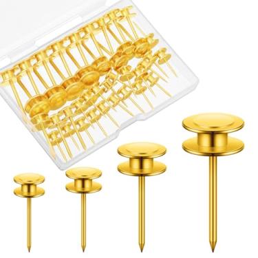 Imagem de Ferraycle 40 peças de ganchos de cabeça dupla, pregos, 4 tamanhos, tachas para polegar, fotos, fotos, ganchos para pendurar em casa, escritório, tapeçaria, decoração de fotos, 10/20/30/22,7 kg