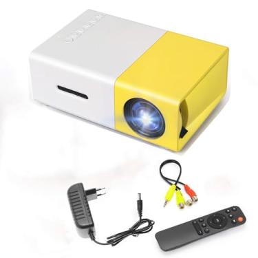 Imagem de Mini projetor, projetor de filme portátil, projetor doméstico inteligente, projetor bacana para iOS, Android, Windows, PS5, laptop, TV-Stick, compatível com HDMI, USB, áudio, cartão TF, AV e control