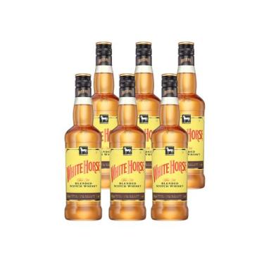 Imagem de Whisky White Horse/Cavalo Branco 1L C/ 6 Unidades
