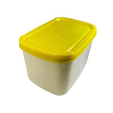 Imagem de Kit 10 Potes de Sorvete Retangular 2 Litros com Tampas Amarela - Riopl