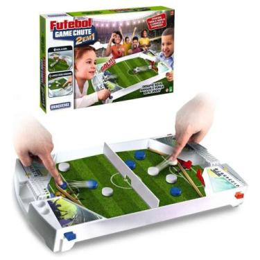 Imagem de Jogo Futebol De Mesa Game Chute 2 Em 1 BrinqueMix Brinquedo Presente C