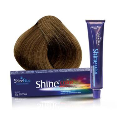 Imagem de Coloração 8.0 Louro Claro Shine Blue 50g
