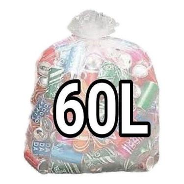 Imagem de Sacos De Lixo 60 Litros Transparente Reforçado 100 Unidades - HIGIPACK