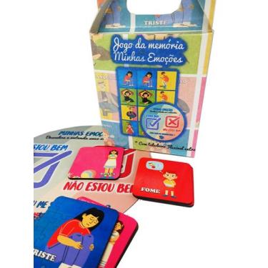 Imagem de Jogo da Memória Meus Sentimentos 7 pares para Autistas com Tabuleiro E