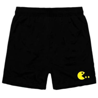 Imagem de Short Masculino Bermuda Lisa Tactel Estampado Com Bolsos Moda Praia Ve