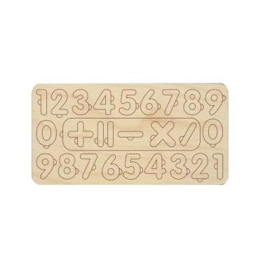 Imagem de Brinquedo Educativo Madeira Mdf Números + Símbolos - Artpical
