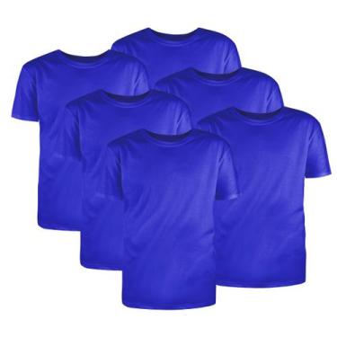 Imagem de Kit com 6 Camisetas Básicas Algodão Royal Tamanho GG - Mc Clothing