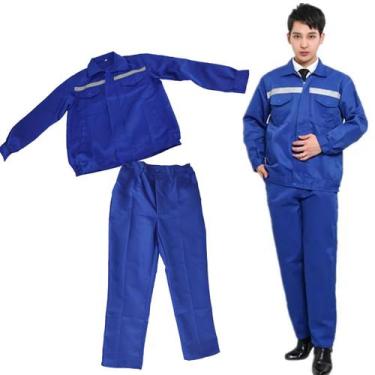 Imagem de Conjunto Uniforme Faixa Refletiva Epi Profissional Segurança Trabalho 