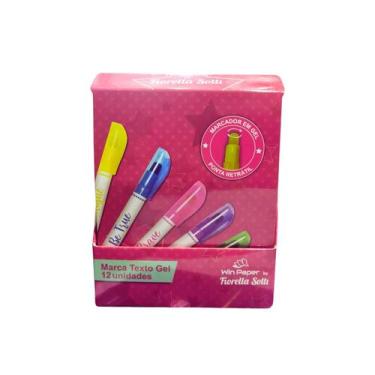 Imagem de Marca Texto Em Gel Premium Escola Florella Sotti 12 Unidades - Win Pap