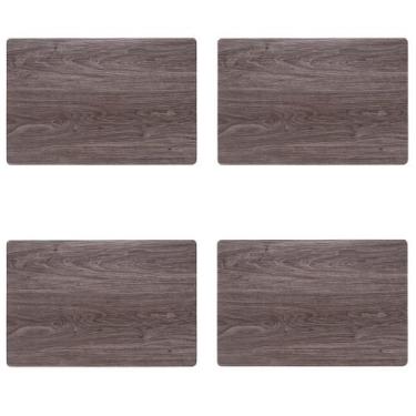 Imagem de Jogo Americano 4 unidades Rustico Laminado Cinza elegante - Copa & Cia