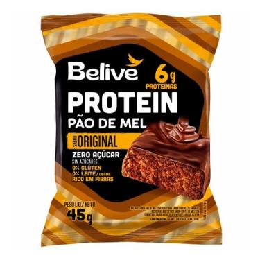 Imagem de Pão de Mel Proteico Sabor Original Sem Glúten Belive 45g