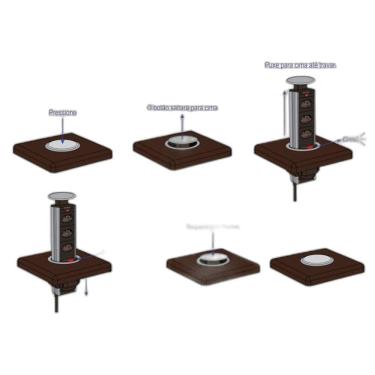 Imagem de Torre Multiplug Com 3 Tomadas Para Uso Doméstico