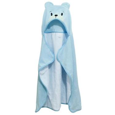 Imagem de Toalha de Banho Capuz Bichinho C/ Forro Fralda - Bebê & Enxoval, Urso 