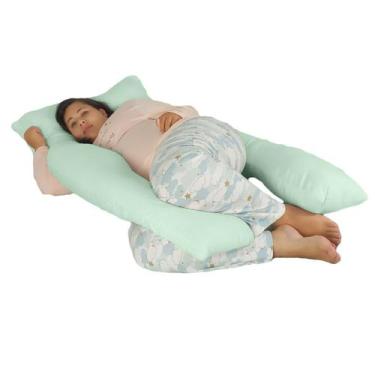 Imagem de Travesseiro Gigante Happy Line 150 x 70 cm, Verde claro