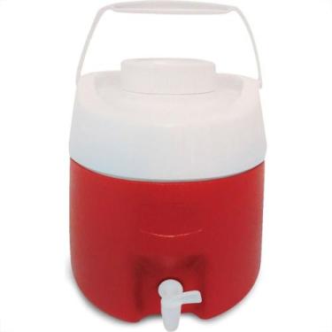 Imagem de Botijao Termico Com Torneira Fortline 8L Vermelho - GLOBALSOL