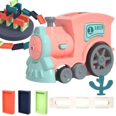 Imagem de Conjunto de trem automático para crianças, trem automático - Jogos de trem infantis - Crianças treinam brinquedos conjunto de brinquedos de jardim de infância com música e iluminação para crianças de