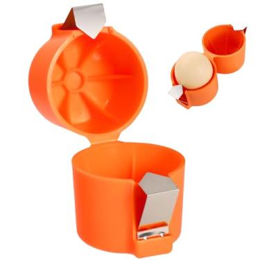 Imagem de Ferramenta de craqueamento de ovos, abridor de casca de ovo, ferramenta portátil para descascador de ovos, ferramenta eficiente multifuncional separador de casca de ovo, cortador de quebra de ovo para