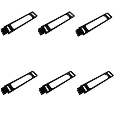 Imagem de Kit 6 Travas Limitadoras Para Janela Basculante Banheiro Limitador de Abertura Com Haste Reforçada Preta