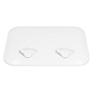 Imagem de Tampa de Inspeção da Escotilha de Acesso Ao Convés Bloqueio Resistente a UV Barco Marinho 17-1/4x12-3/8in (Branco)