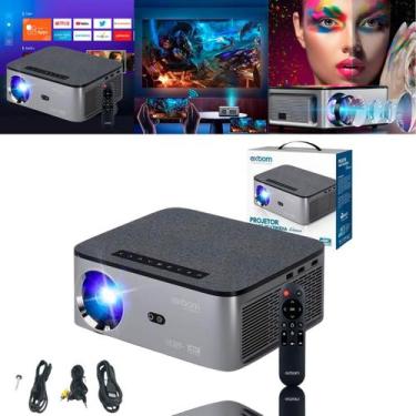 Imagem de Projetor Android 5G 4K com Espelhamento Sem Fio WiFi Bluetooth 5.0 HDM