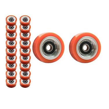 Imagem de KOLEOLL Pacote com 20 70298701P Kit de rolo e vedação compatível com HUEBSCH Speed Queen IPSO Rolamento de rolo de suporte de secador 70568201 AP6240652 70052601 70052601P