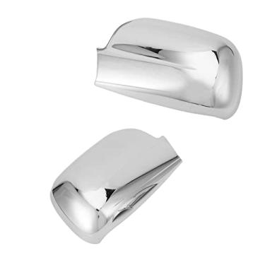 Imagem de Capa de espelho de porta, par de capa de espelho cromada, caixa de tampa de espelho retrovisor de porta lateral, plástico ABS à prova d'água para CRV 2003, 2004, 2005