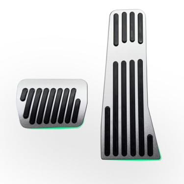 Imagem de Rxmgf Capa de pedal de freio para pedal de acelerador a gás compatível com Mazda 3 Mazda CX30 CX50 CX60 CX90 (prateado)