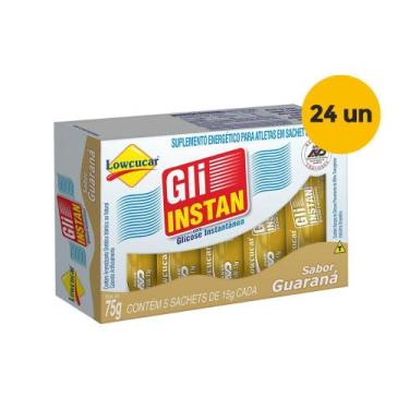 Imagem de Kit 24 unid. Gli-Instan Guaraná Glicose Instantânea Lowçucar