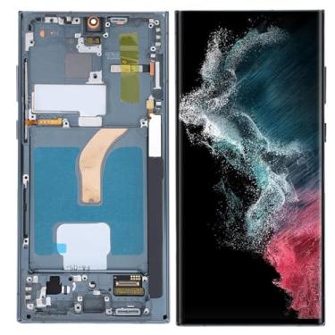 Imagem de Para Galaxy S22 Ultra, Tela LCD LED Touch Screen Digitalizador Assembléia para S22ultra 5G SM S908U S908B, Substituição de tela LCD com moldura, 6,7 polegadas, testado antes do envio
