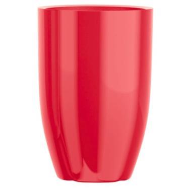 Imagem de Vaso De Planta Fibra De Vidro 75cm Grande Boca Larga Decorativo (Vermelho)