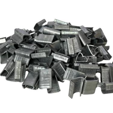 Imagem de Selo Metálico Para Fita Cinta Arquear Pet Verde 16mm