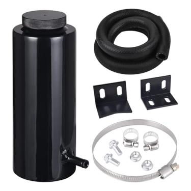 Imagem de EVIL ENERGY Tanque de transbordamento de refrigerante, frasco de transbordamento do radiador 800ml alumínio universal preto