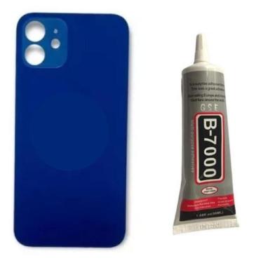 Imagem de Tampa Traseira  Para ip 12  Azul   Cola 110ml - inova