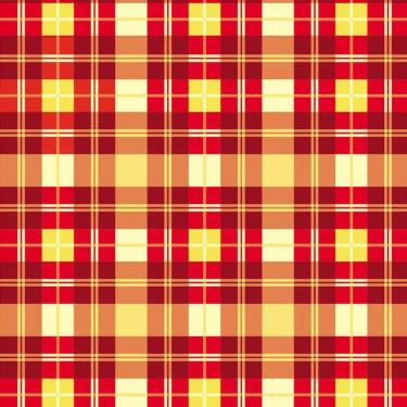 Imagem de Papel De Parede Xadrez Vermelho Amarelo Adesivo Sala Quarto