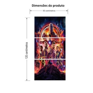 Imagem de Quadro decorativo Marvel vingadores - vpshopping