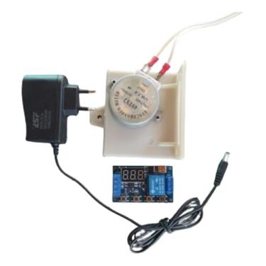 Imagem de Kit Temporizador Já Configurado Com Motor De Rolagem De Ovos Galados Para Chocadeira