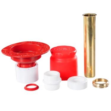 Imagem de OS&B ITD51-1 peça de dreno de banheira de ilha de PVC para banheira de pé livre, simplifica a instalação, ralo de banheira testável para água, ar e fumaça, projetado para espaços de vigas de 20 cm e