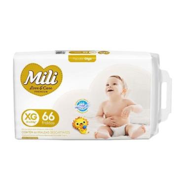 Imagem de Fralda Infantil Mili Love & Care XG com 66 unidades, 66, XG