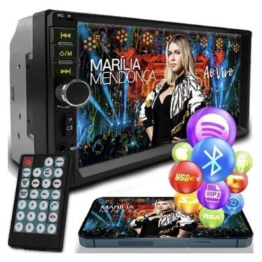 Imagem de Central Multimídia Mp5 Universal 2din Bt Usb Fm Leitor SD First Option