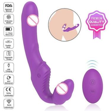 Imagem de Strapless de Dupla Vibração Recarregável Nana Roxo - SI