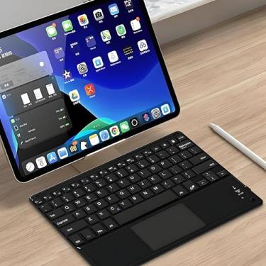Imagem de Teclado Sem Fio Bluetooth Com Touchpad, Portátil, Compatível Com Notebook, Tablet, Smart TV, Bateria Recarregável, Design Compacto, Marca VARENZIA
