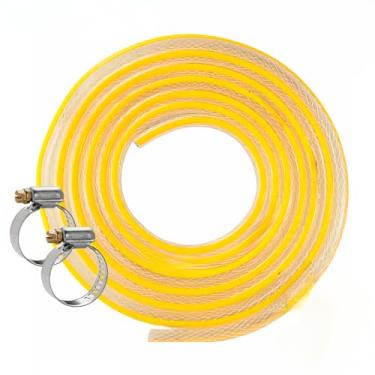Imagem de Mangueira de Gás Cozinha Fogão Botijão GLP Trançada 3/8 x 3 mm + 2 Abraçadeiras 1/2/3/4/5 Metros(1 Metro)