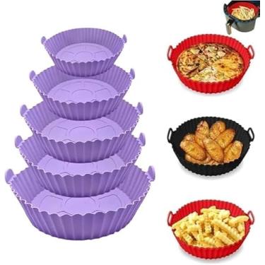 Imagem de Kit Com 6 Formas de Silicone para Airfryer na cor (Lilas)