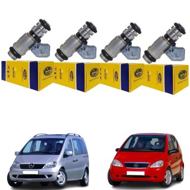 Imagem de 4 Bicos Injetores Mercedes Classe A 160 190 Marelli Iwp071
