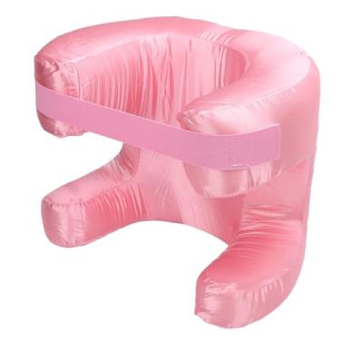 Imagem de Travesseiro de Espuma de Memória de Tecido de Seda Ergonômica para Sono Nas Costas e Manutenção de Beleza (Preto) (Branco) (Rosa)